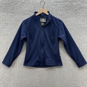 Zero Restrictions Golf Outerwear Jacket Womens Small Navy Windstopper Full Zip